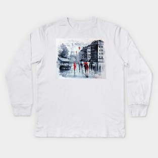 Paris Kids Long Sleeve T-Shirt